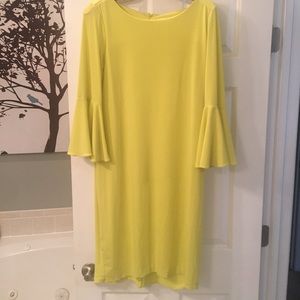 Chartreuse Calvin Klein Dress